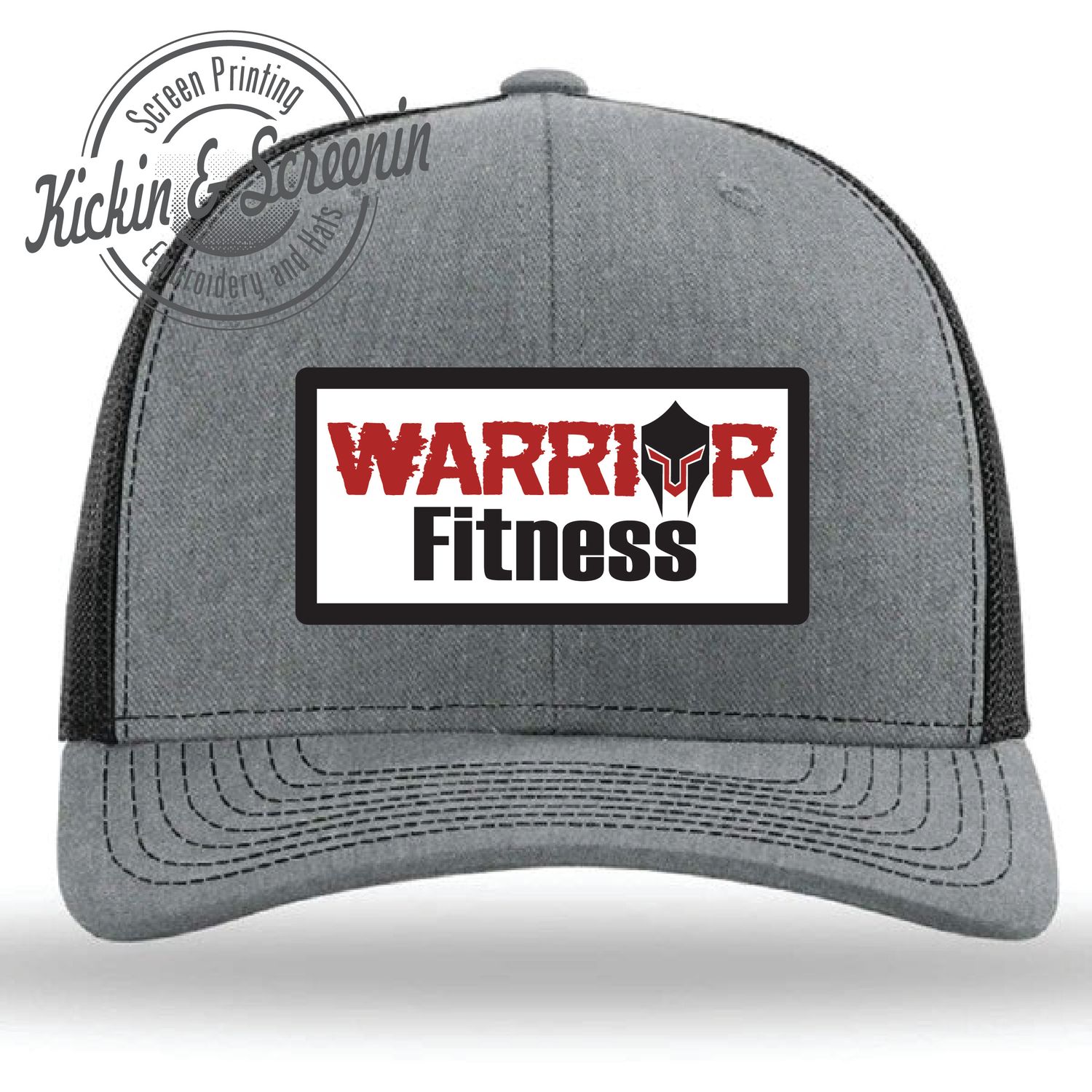 Warrior Fitness Patch Hat - HeatherGrey/Black
