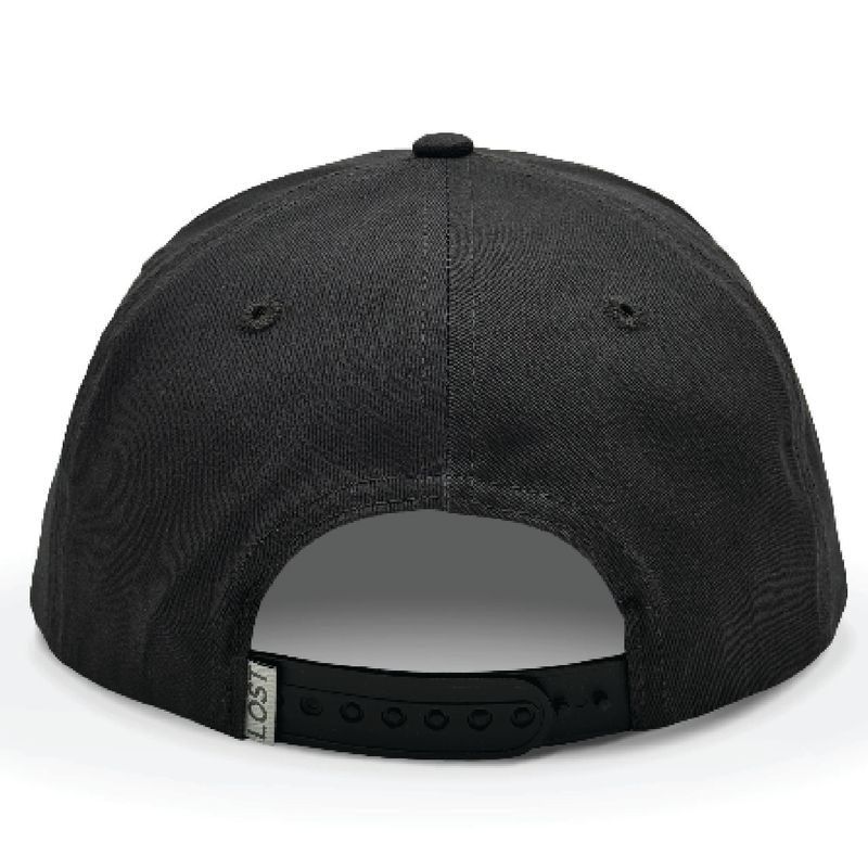 EL Patch Hat - Black/Gray/Gold - Flat Bill - Rope Hat