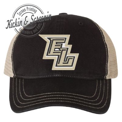 EL Patch Hat - Black/Khaki - Richardson 111