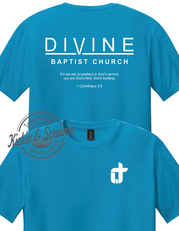 Divine Baptist Church - Sapphire Tee - April 2025
