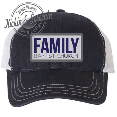 Family Baptist Church - Full Name Patch Hat - Richardson 111 - Unstructured