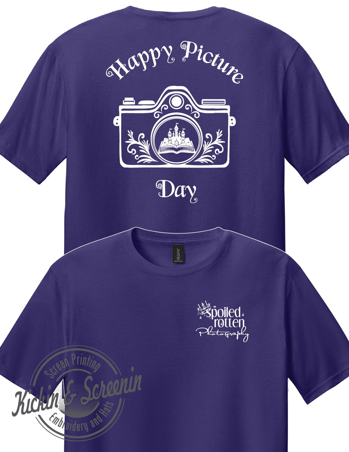 SRP - Happy Picture Day -Ring-Spun Cotton Tee - Purple