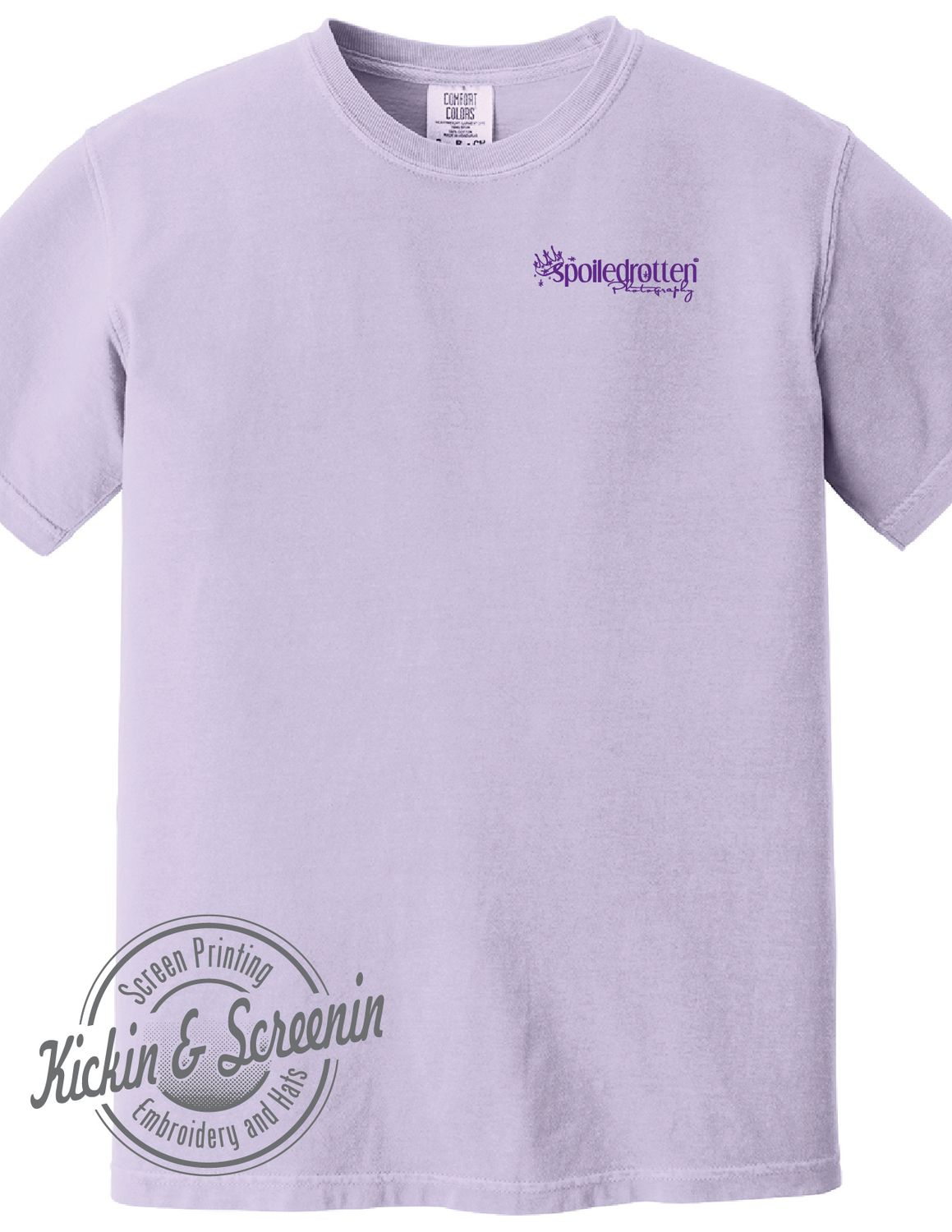 SRP - Horizontal Left Chest Logo ONLY - Comfort Color Tee - Orchid
