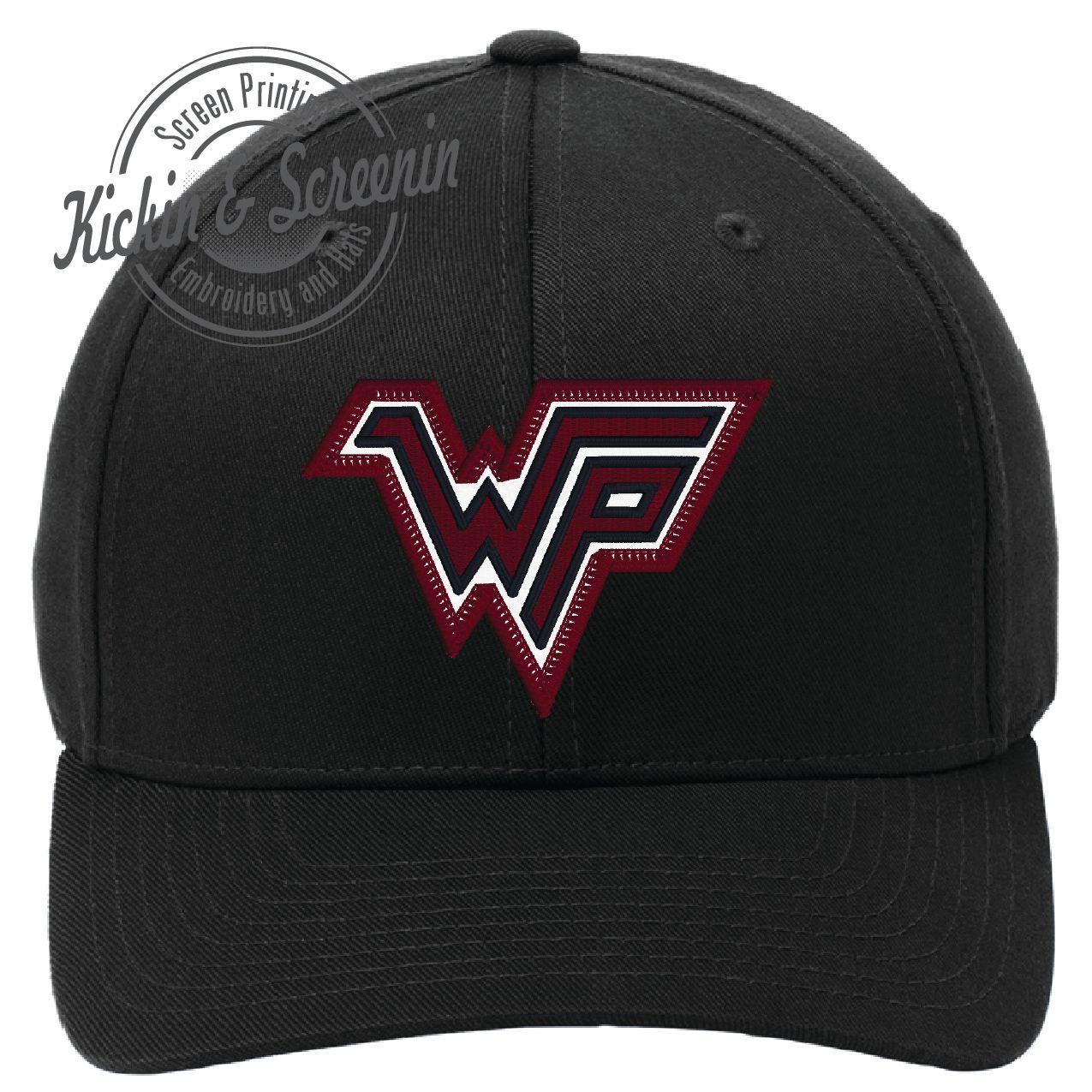 WP Patch Hat - Black FlexFit Solid Back Cap