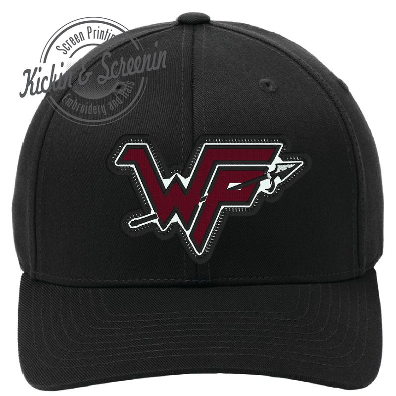 WP Patch Hat - Black FlexFit Solid Back Cap