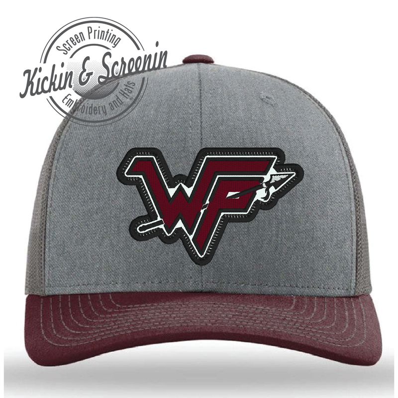 WP Patch Hat - HeatherGray/Charcoal/Maroon Richardson 112