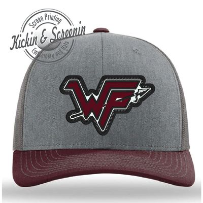 WP Patch Hat - HeatherGray/Charcoal/Maroon Richardson 112