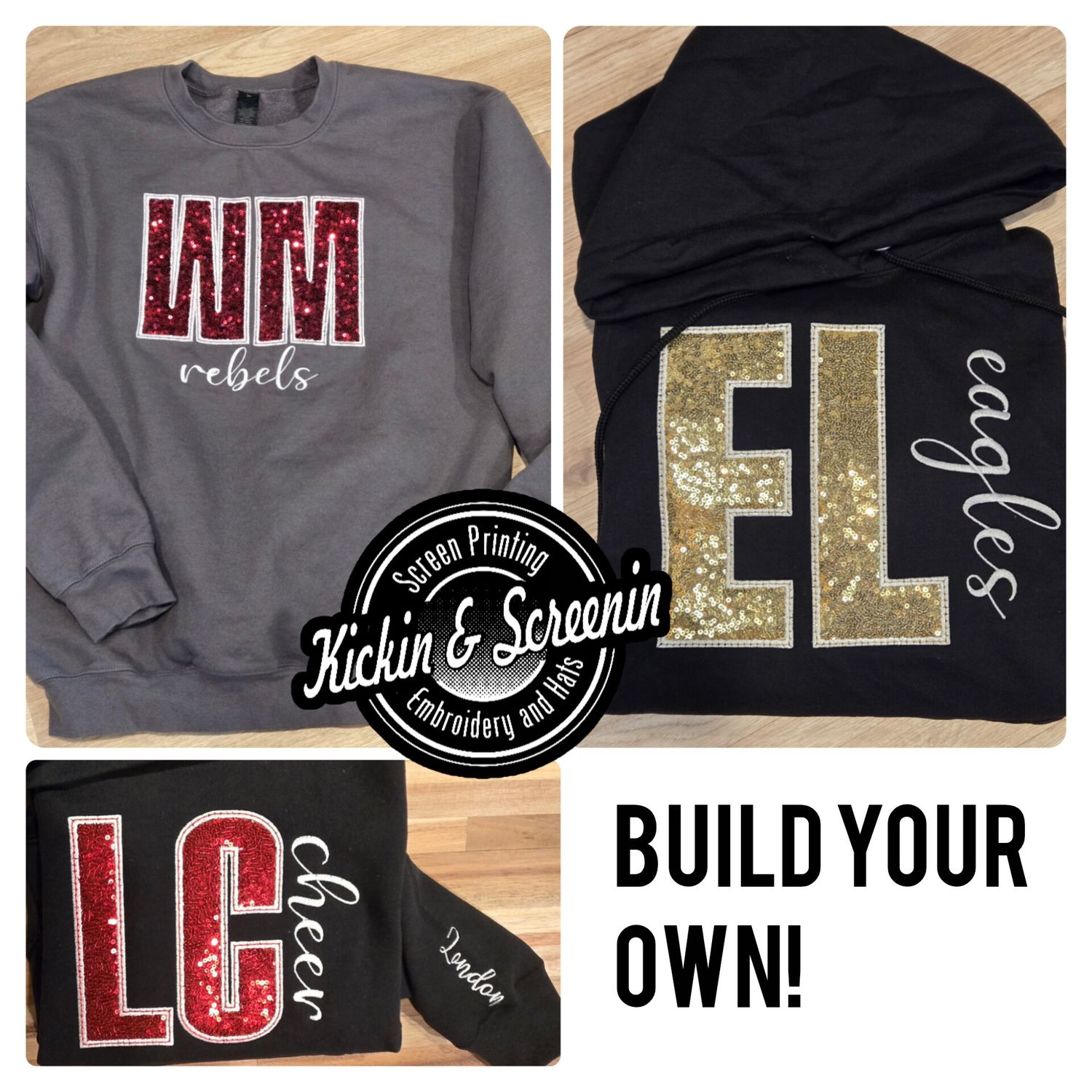 Build Your Own Sequin Applique Fleece