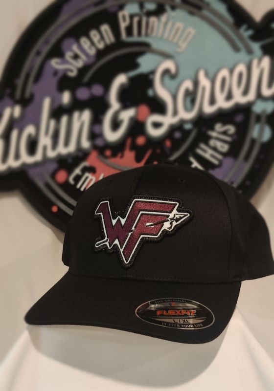 WP Patch Hat - Black FlexFit Solid Back Cap