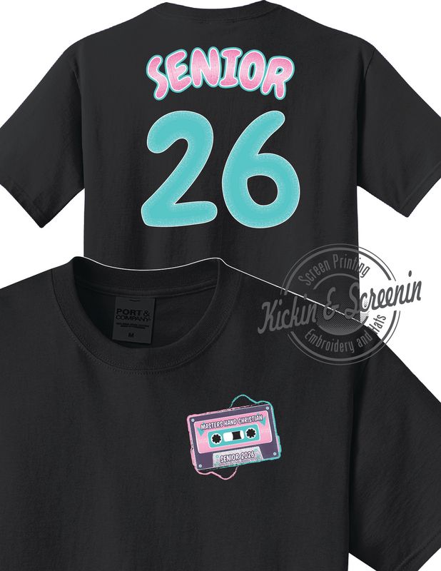 MHCS Senior 2026 - Black - Beach Wash Tee