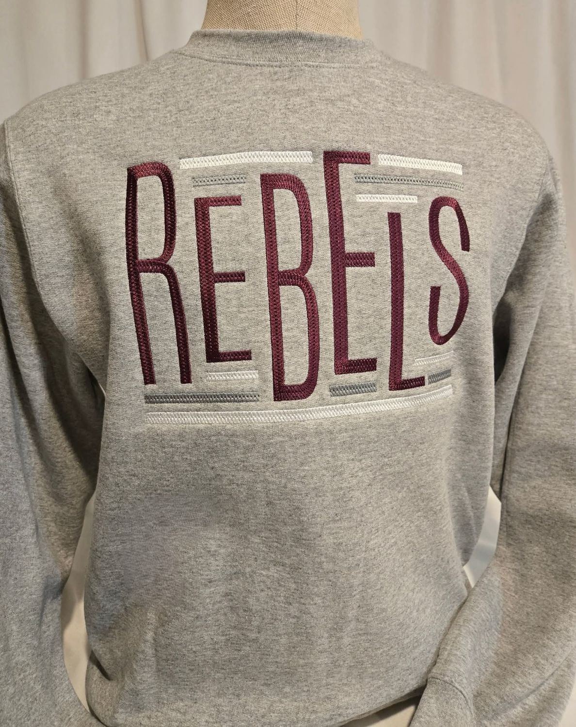 Rebel Lines - Embroidered Crewneck