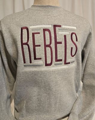 Rebel Lines - Embroidered Crewneck