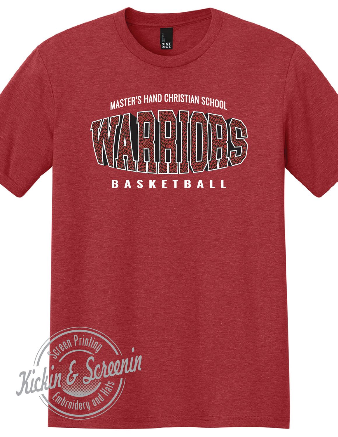 MHCS Bball Premium Tri-Blend Tee - Heather Red