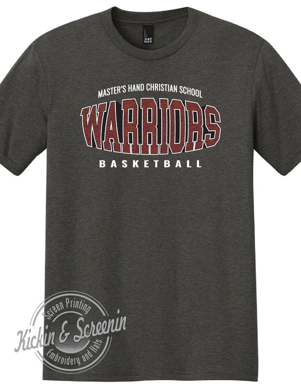 MHCS Bball Premium Tri-Blend Tee - Heather Charcoal