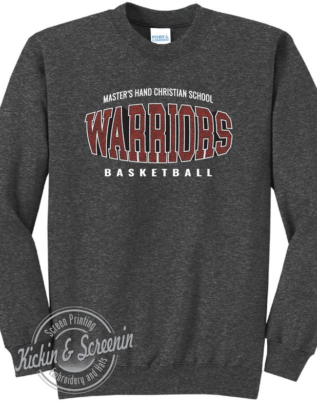 MHCS Bball Crewneck - Dark Heather Grey
