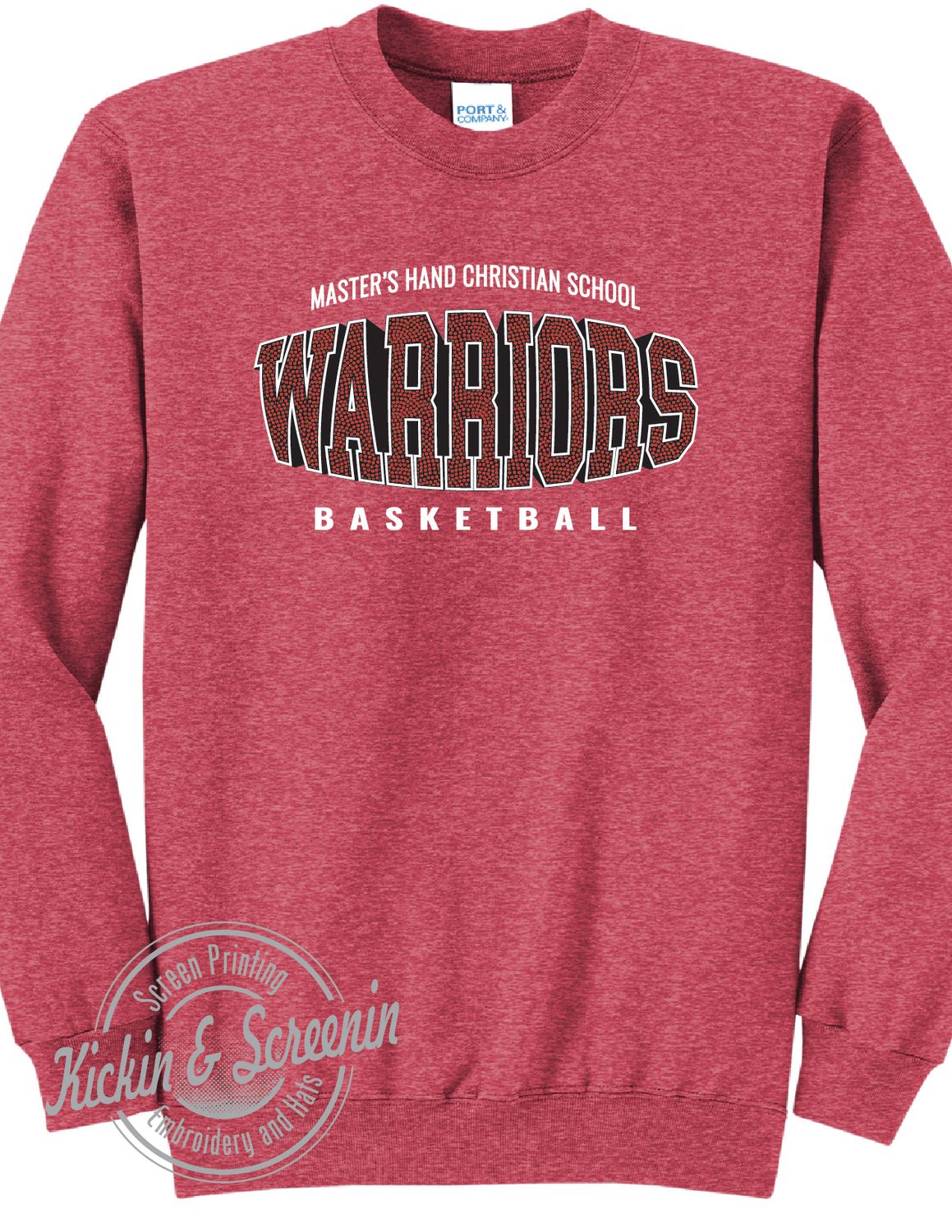 MHCS Bball Crewneck - Dark Heather Grey