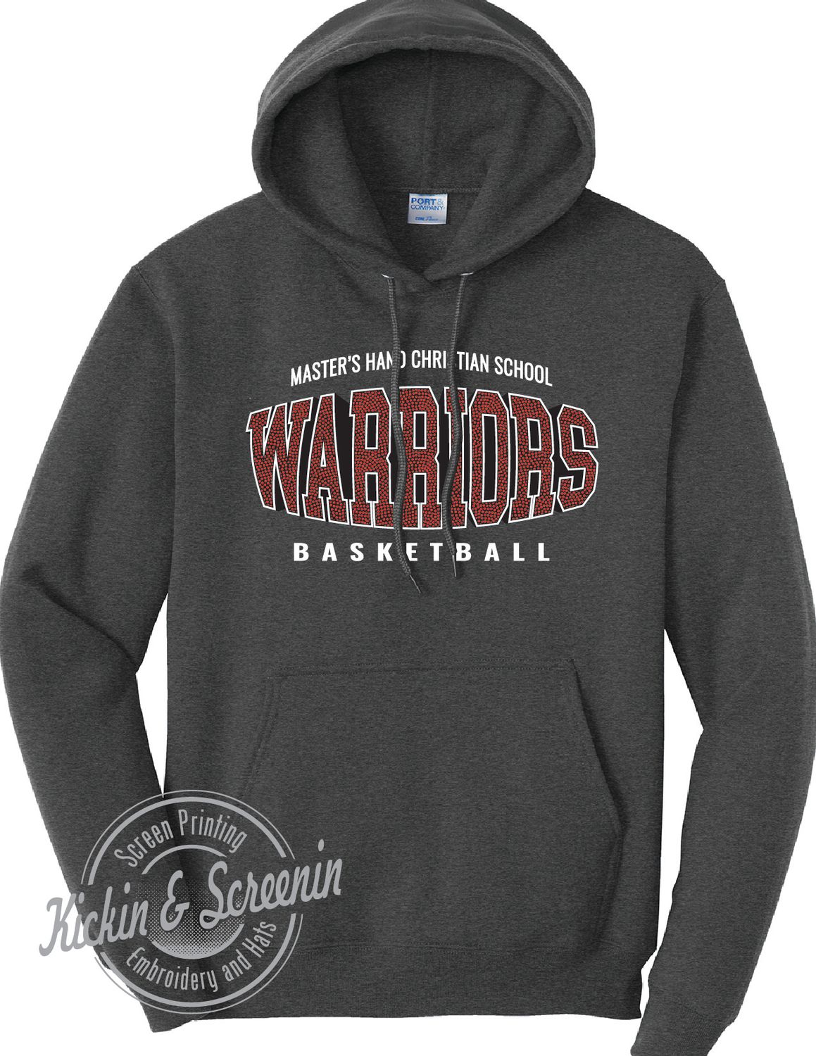 MHCS Bball Hoodie - Dark Heather Grey
