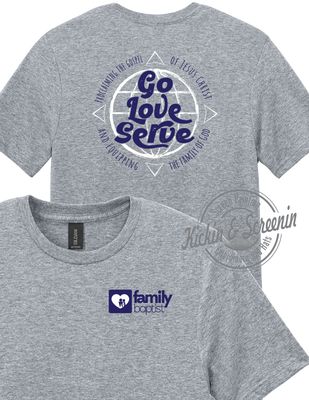 FBC Go Love Serve Tee - Heather Gray