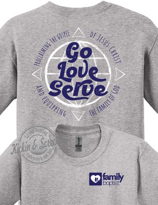 FBC Go Love Serve - Youth Tee - Heather Gray