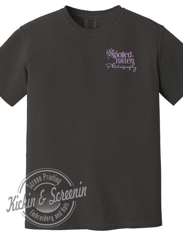 SRP - Left Chest Logo ONLY - Pepper Comfort Color Tee