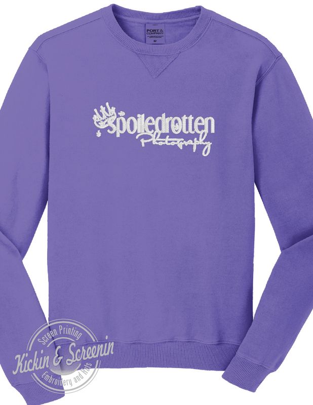 SRP Embroidered Large Logo - Beach Wash - Amethyst with White EMB