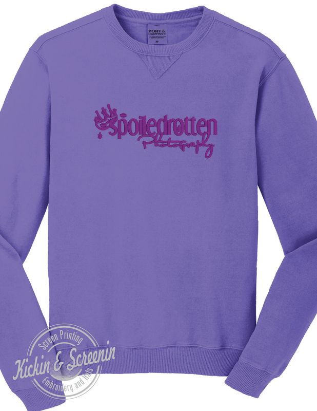 SRP Embroidered Large Logo - Beach Wash - Amethyst with Purple EMB