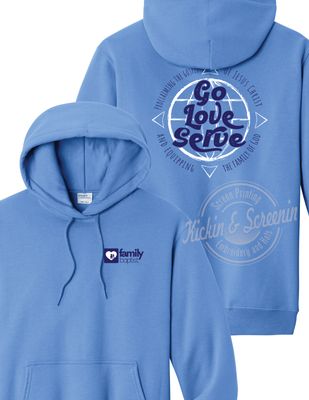 FBC Go Love Serve Hoodie - Carolina Blue