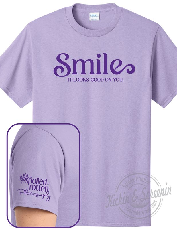 SRP - Smile - Standard Cotton Tee - Lavender