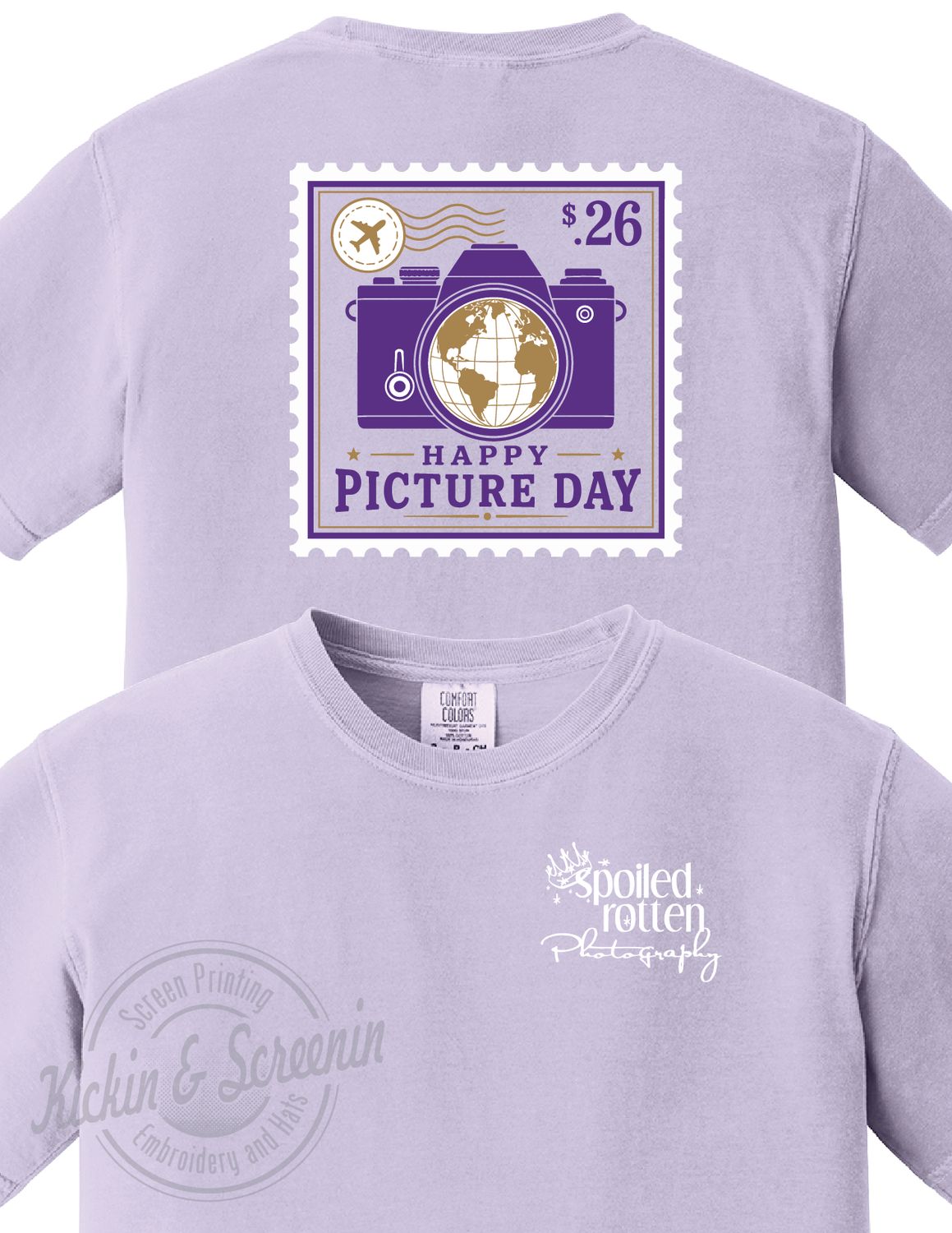 SRP - Happy Picture Day - Travel Design - Comfort Color Tee - Orchid