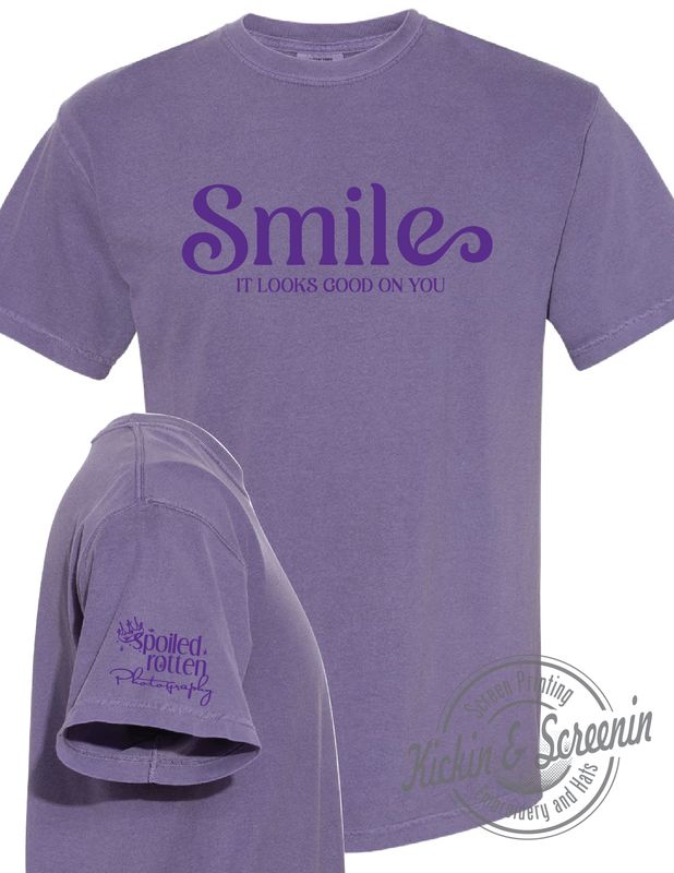 SRP - Smile - Comfort Color Tee - Grape