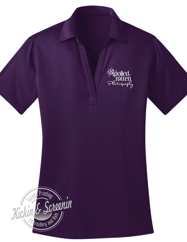 SRP Ladies Short Sleeve Performance Polo - Screen Printed