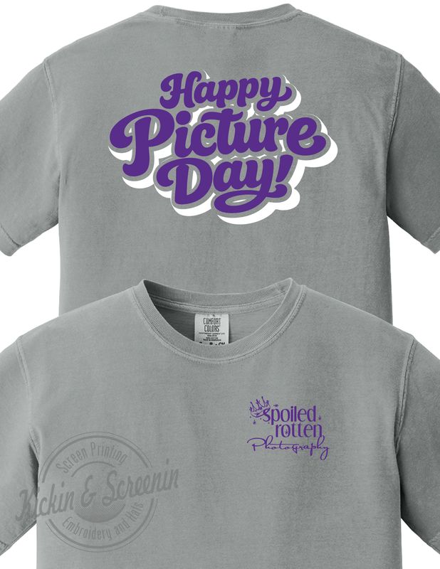 SRP - Happy Picture Day - Comfort Color Tee - Granite