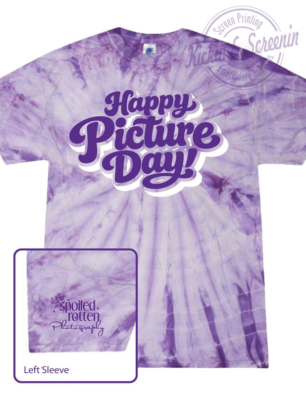 SRP - Happy Picture Day - ColorTone - Lavender Tie-Dye Tee