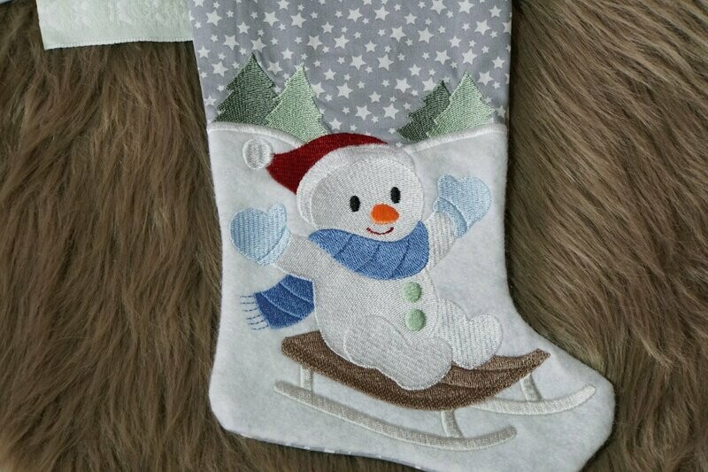Nikolausstiefel - Schneemann