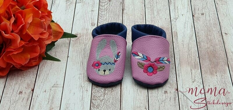 Lederpuschen Boho Hase, Indianer Hase