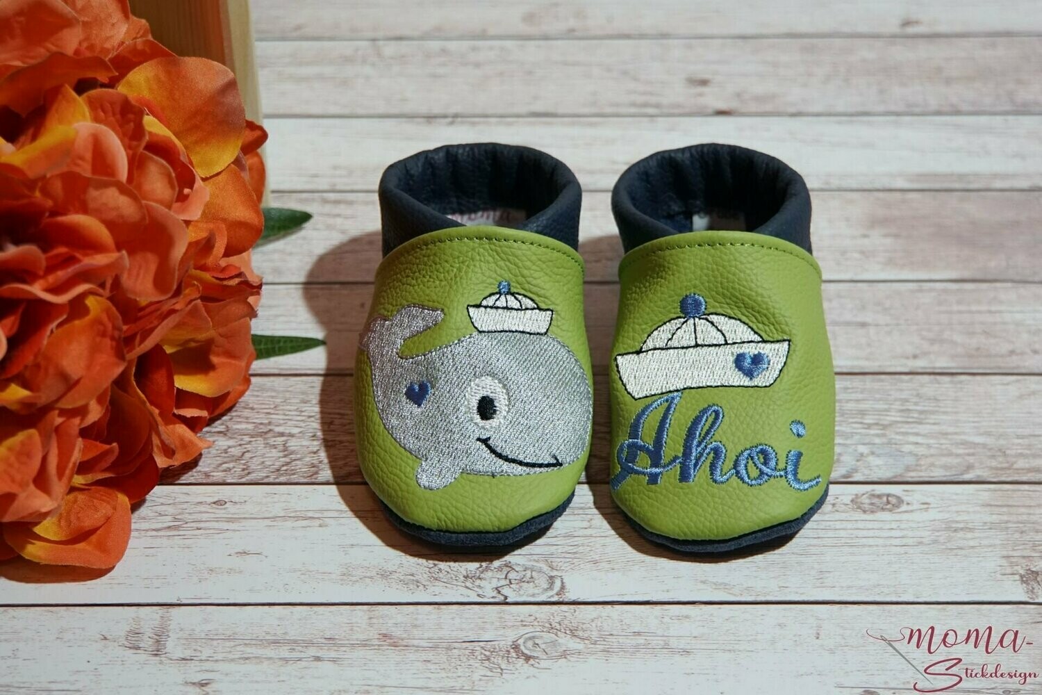 Lederpuschen Wal und Ahoi Boot
