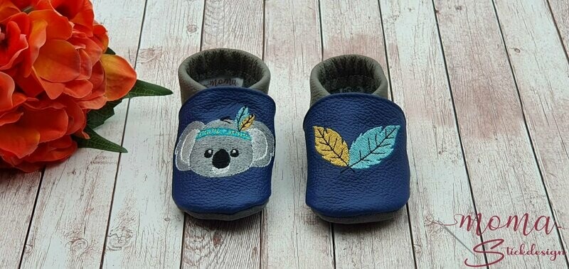Lederpuschen Boho Koala Bär