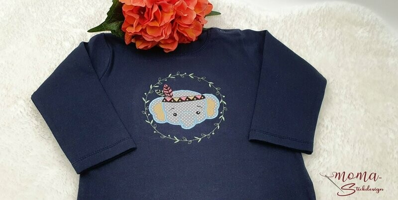 Shirt - Boho Elefant, Indianer Elefant
