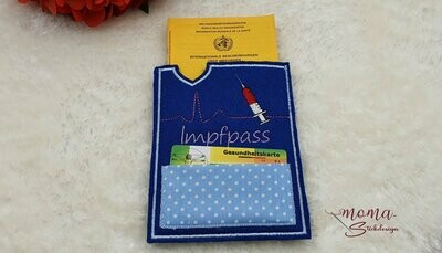 Impfpass Hülle - Spritze mit Einsteckfach