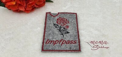 Impfpass Hülle - Rose