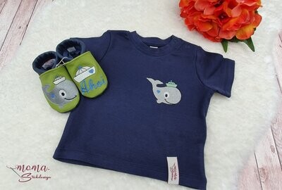 Shirt und Lederpuschen Set Wal ab 45,90 €