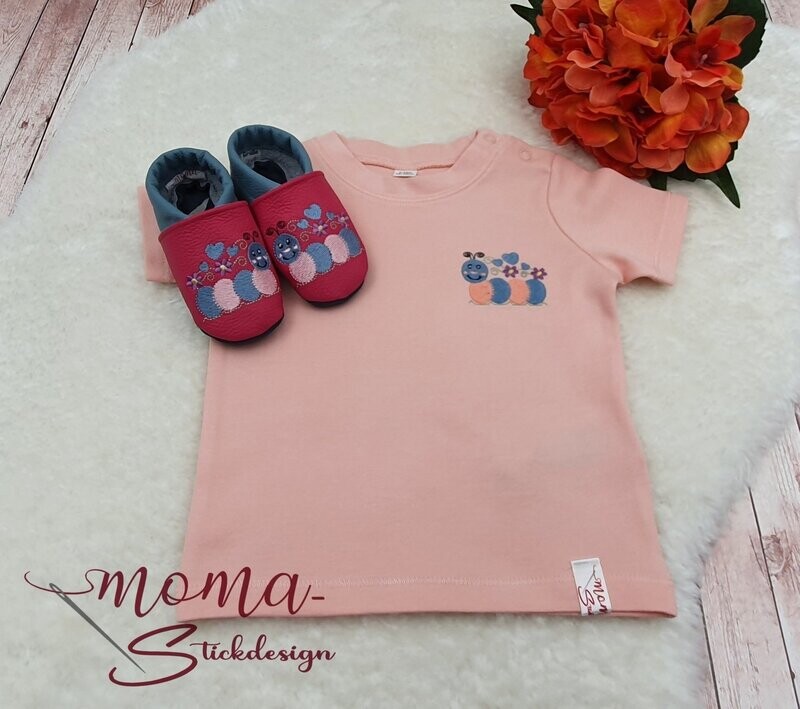 Shirt und Lederpuschen Set Raupe ab 45,90 €