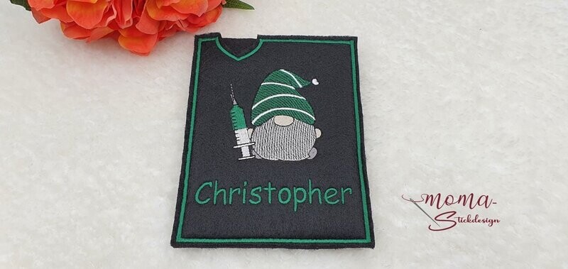 Impfpass Hülle - Gnome Grün