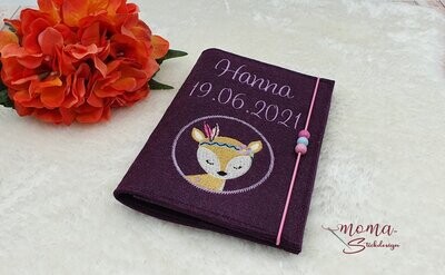 U-Heft Hülle - Boho Reh