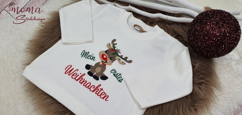 Weihnachtsshirt - Rentier - Mein Erstes Weihnachten