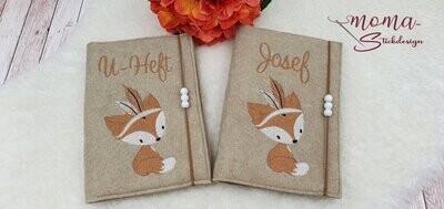 U-Heft Hülle - Boho Fuchs Natur