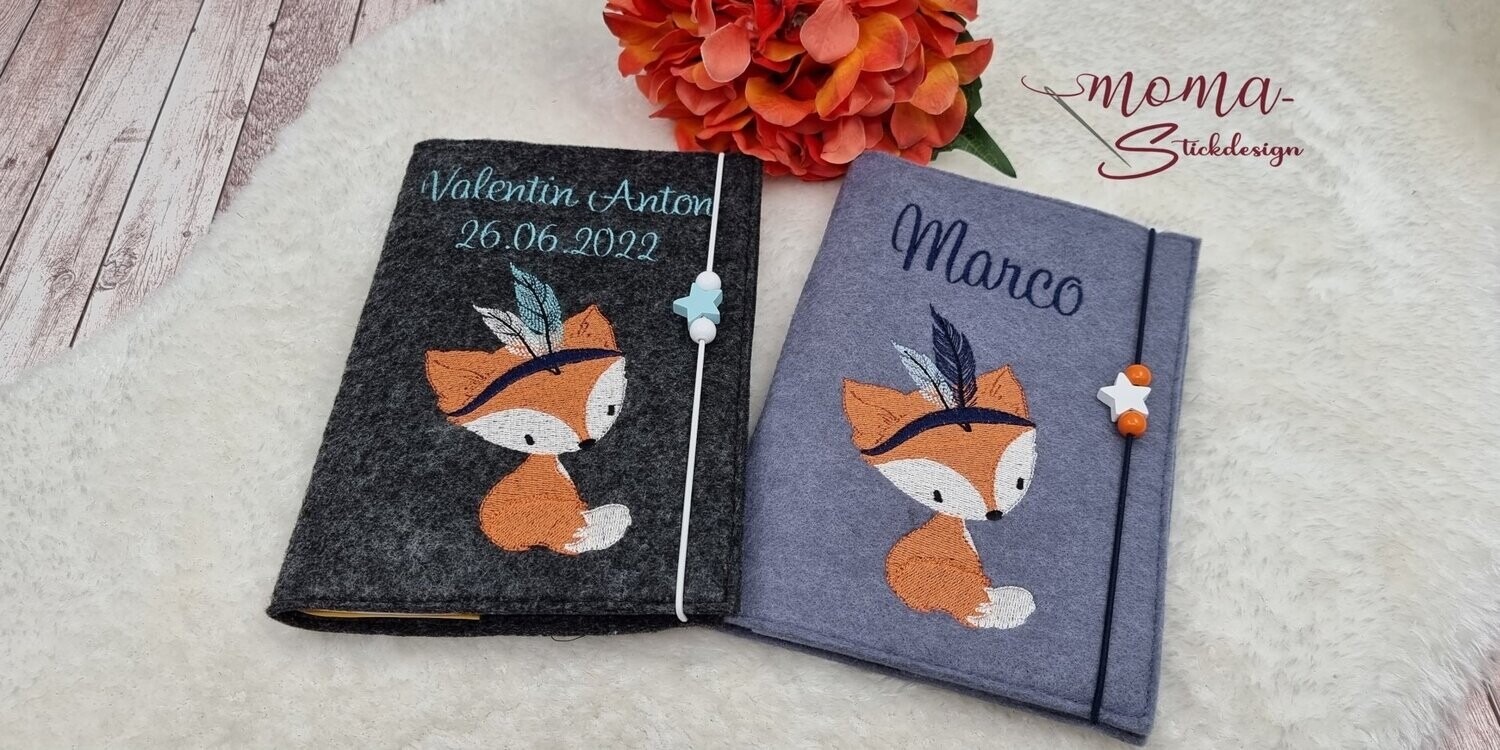 U-Heft Hülle - Boho Fuchs