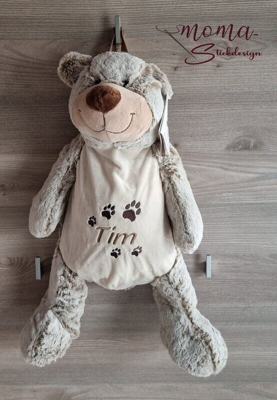 Personalisierter Stofftier Rucksack - Bär
