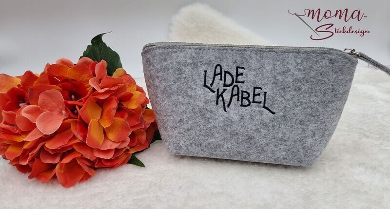 Filztasche klein - Ladekabel