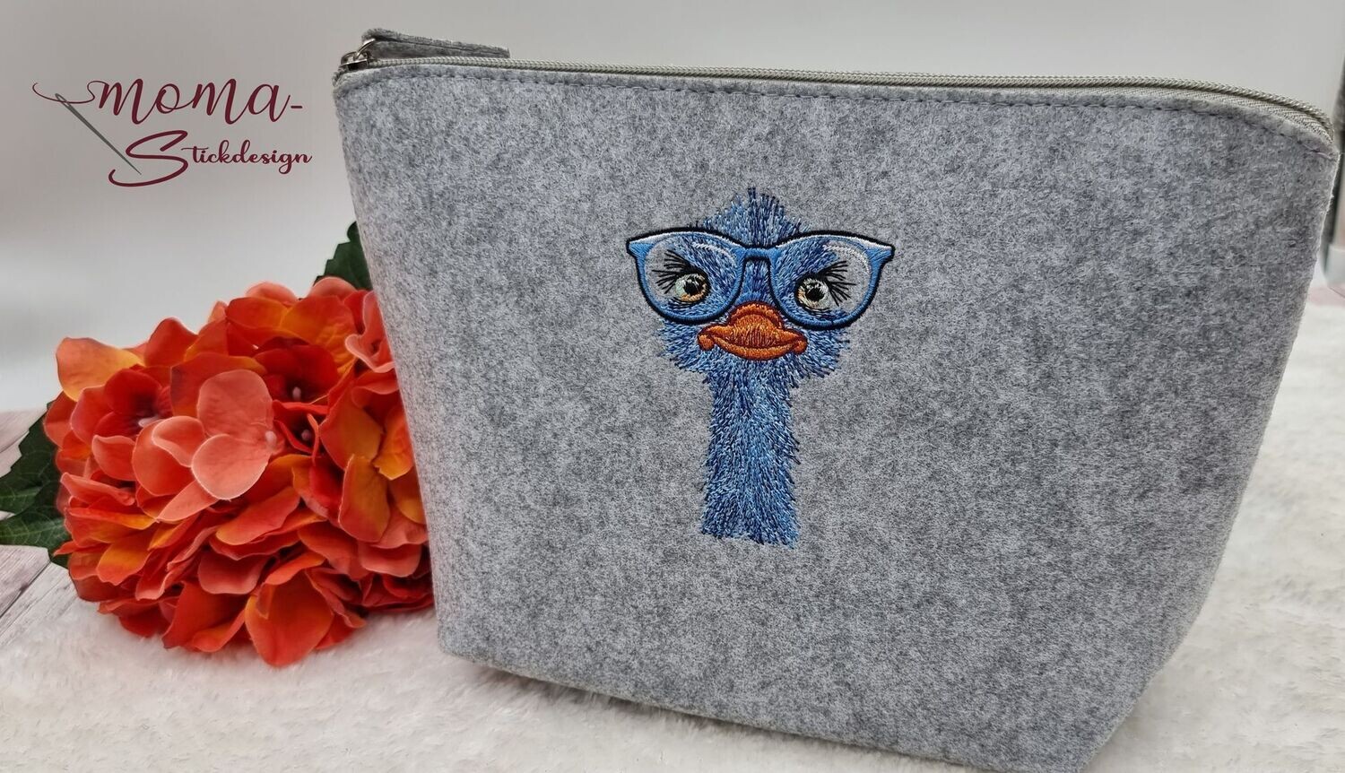 Filztasche groß - Strauß